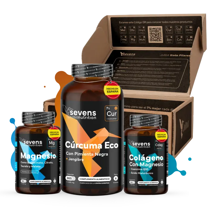 Pack Salud Articular y Ósea para Regalar - Colágeno con Magnesio + Citrato de Magnesio y Bisglicinato + Cúrcuma con Jengibre y Pimienta Negra - Suplementos para Huesos y Músculos - 1