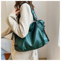 Bolso De Hombro Para Mujer En Cuero PU Gran Capacidad Bolso Cruzado Casual Retro De Color Sólido Para Viaje Y Compras - details 10
