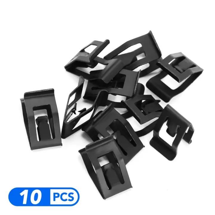 10Pcs Clip De Retención De Metal Para Auto Negro Compatible Con Volvo XC90 S60 S40 S80 V70 XC60 V40 V50 850 C30 V60 S70 940 XC70 - 1