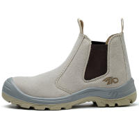 Botas De Seguridad Para Hombres Zapatos De Trabajo Con Punta De Acero Sin Cordones Para Construcción Soldador Welder - details 0