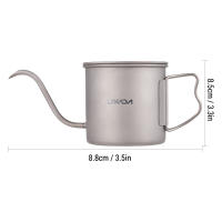 Cafetera De Inoxidable 400ml Lanzadera Para Café Mini Tetera Para Camping Y Viajes Con Mangue De Patuca Apto Para Estufa - details 5
