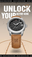 Reloj De Pulsera De Cuero Para Hombre NAVIFORCE Original 2022 Deportivo Resistente Al Agua De Cuarzo Moda De Lujo Calidad Superior Con Manos Luminosas Y Luz Trasera - details 0