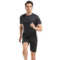 Camiseta De Secado Rápido Texturizada a Cuadros Para Hombres Verano Deportivo Transpirable Manga Corta Para Gimnasio Ejercicio Correr Camisetas Básicas - details 1