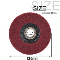 Discos De Pulido De Nylon Fibra 125mm 5 Pulgadas Para Metal Y Madera Rueda De Mezcla Rotativa Para Amoladora Angular - details 3