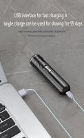 Afeitadora Eléctrica Compacta Y Conveniente Para Hombres Recargable Por USB Uso Seco Y Húmedo Botón De Inicio Simple Ideal Para El Hogar Coche Y Viajes - details 6
