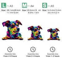 Rompecabezas De Madera En Forma Irregular De Perro Juego Para Adultos Y Jóvenes Regalo Personalizado Único Y Elegante - details 9