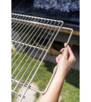 Parrilla extensible 10cm de acero zincado para barbacoa. Medida: 60x40cm. 2724 Sauvic - details 1