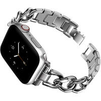 Cadena De Denim Para Muñeca De Metal Compatible Con Apple Watch Para Hombres Y Mujeres Reemplazo De Correa De 21cm - details 0
