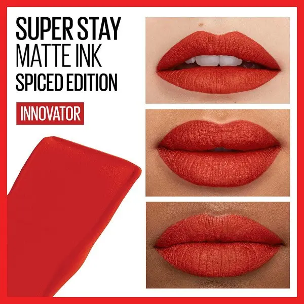 Pintalabios Mate de Larga Duración Superstay Matte Ink Spiced Edition - New York: 330 Innovator - Maybelline - 1