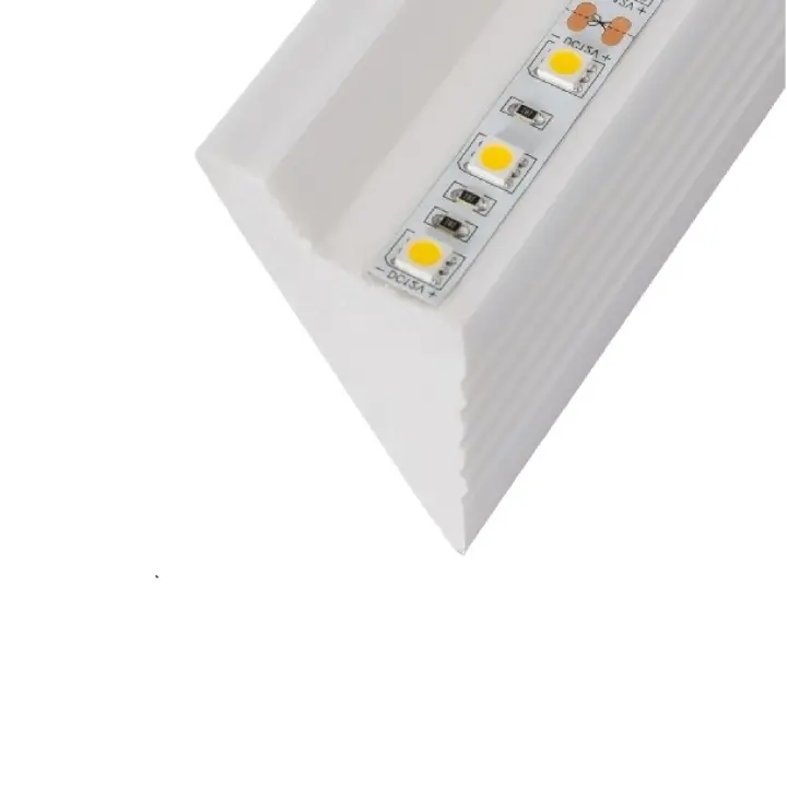 Ledkia Moldura para Tira LED 2m Diagonal Modern Blanco - 1