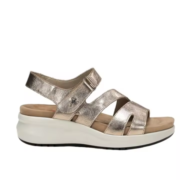 Shoes Sandalias marca Fluchos para mujer en color metal - 1