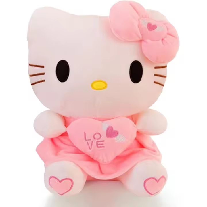 Muñeca de felpa, 30 cm Hello Kitty Juguete de felpa, Dibujos animados Lindo Hello Kitty Juguete Regalos, Muñecos Lindo de felpa, Creative para niños Amigos DE LA Familia - 1