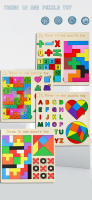Rompecabezas De Madera 3 En 1 Para Niños Cogestión De Colores Y Matemáticas Juego Educativo De Inteligencia Geométrica - details 0