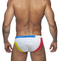Bragas De Natación Para Hombre En Blanco Moda Verano Deporte Playa Traje De Baño Sexy Estilo Surf Talla Unica Material Poliéster - details 9