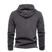 Nuevo estilo de otoño e invierno para hombre, sudadera de manga larga con media cremallera y cuello alto, cuello alto, top de forro polar para hombre moderno y versátil - details 27