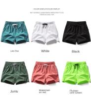 Shorts Deportivos Americanos Para Parejas Con Elasticidad Alta Pantalones Triples Rápidos Secado Entrenamiento Correr Fitness Verano Para Hombres - details 4