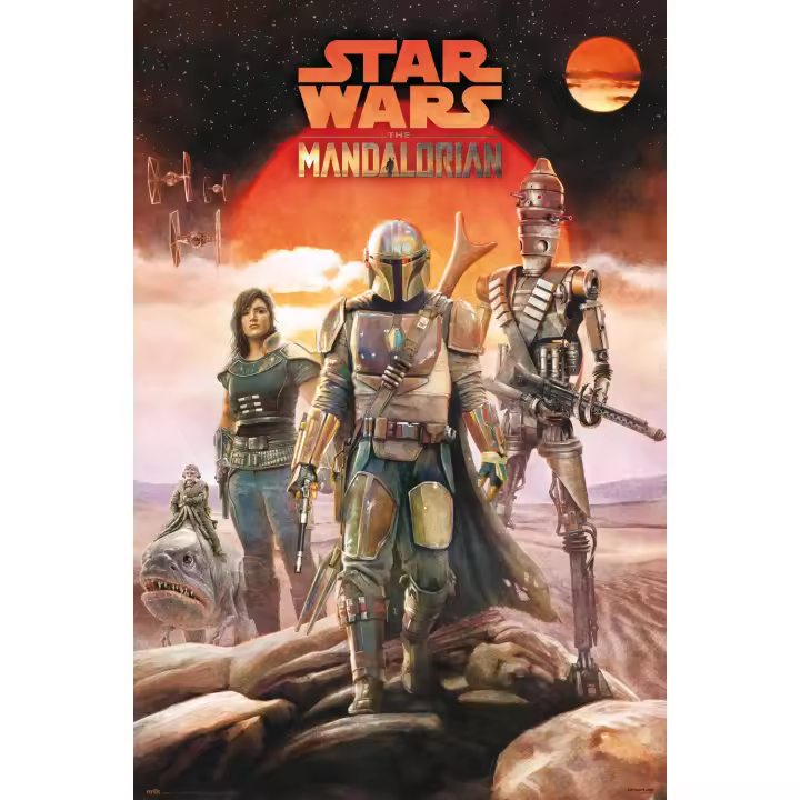 Poster star wars the mandalorian crew - 1