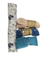 HOGARISIMO Saco de semilla 100%NATURAL  aromatico de lavanda 55*10cm para microonda Disfruta de una sensón de confort y relajación con este saco térmico de semillas, ideal para aliviar dolores musculares, cólicos, estrés y mejorar la circulación.aci - details 1