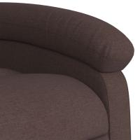 vidaXL Sillón reclinable de tela marrón oscuro Empuje manual - details 5