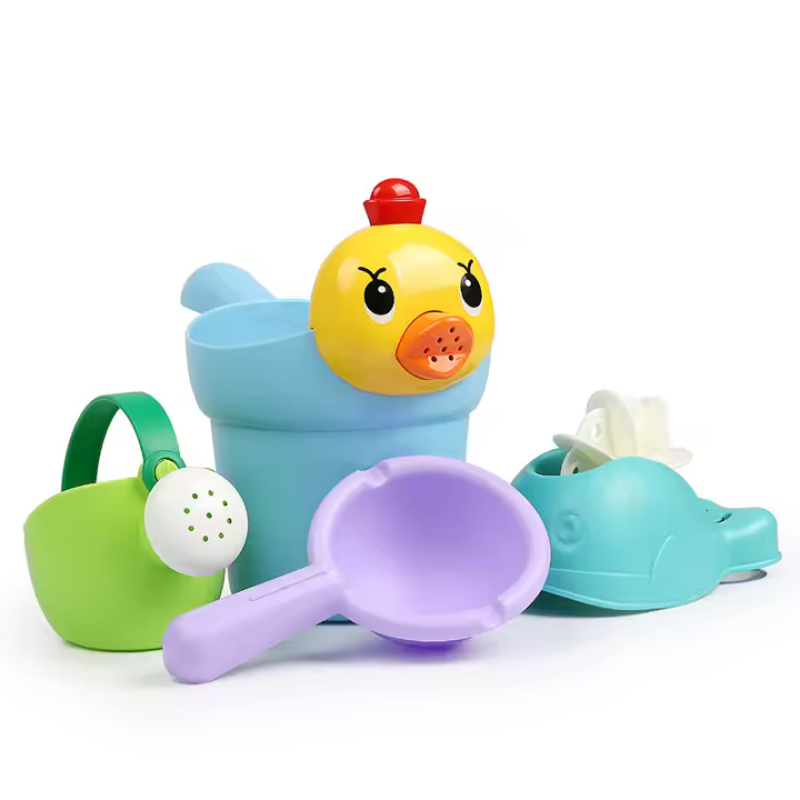 Juguete de baño para niños, para playa, con rociador de agua, para ducha, para jugar con arena y pala. - 1