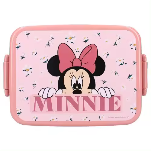 Minnie, Porta Meriendas Minnie, Fiambrera Minnie, Sandwichera Minnie, Niñas, Niños, Infantil, Color Rosa, 5 x 13 x 16 cm. Kiglam - 1