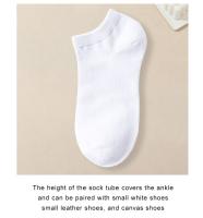 10 Pares De Calcetines Blancos Puros Para Mujer Cómodos Y Ligeros Transpirables Calcetines Casuales De Moda Sencillos Y Versátiles - details 3