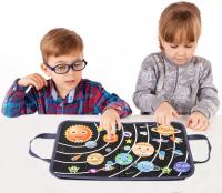 Juego De Juguetes Montessori De Tela Con Tema De Espacio Exterior Y Granja Kit De Juego Interactivo Para Niños Edad Prescolar Aprendizaje Temprano - details 3