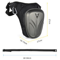 Bolsa De Motocicleta Para Hombres EVA Carcasa Dura Mochila De Cintura Para Teléfono Móvil Bolsa De Pierna Motorizada Impermeable De Alta Capacidad - details 10