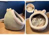 Alfombra De Gato Lavable Sillón Para Mascotas Pequeñas Cama Cálida Y Suave Jaula De Descanso Para Perros Pequeños Tienda De Invierno - details 8