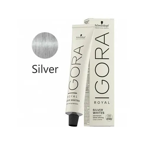 Tinte Igora Royal Silver Whites Plata 60 ml. - 1