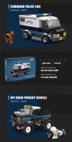 Bloques De Construcción Especial Para Vehículos De Policía Y Bomberos Serie Ciudad Modelo De Ingeniería Automotriz Kit De Artesanía Para Adultos - details 5