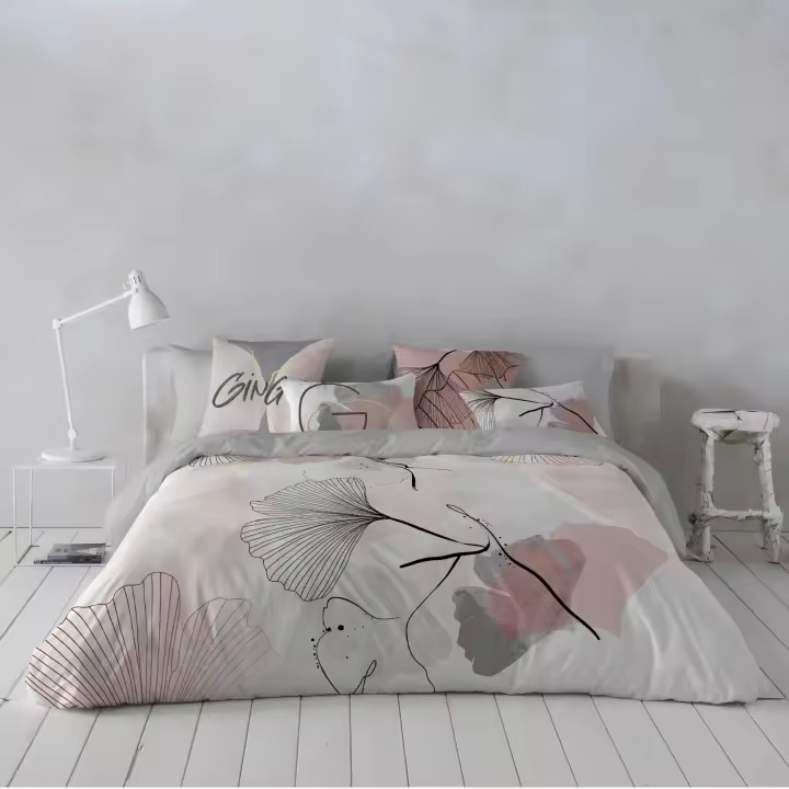 NATURALS - Funda Nórdica Estampada - 100% Algodón Extra Suave - Incluye Funda Edredón + 1 o 2 Fundas de Almohada - Fabricado en España - Modelos Florales - Cama 90/135/150/180 - 1