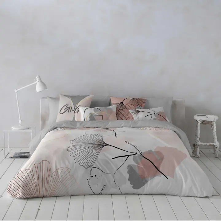NATURALS - Funda Nórdica Estampada - 100% Algodón Extra Suave - Incluye Funda Edredón + 1 o 2 Fundas de Almohada - Fabricado en España - Modelos Florales - Cama 90/135/150/180 - 1