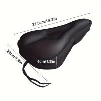 Almohadilla De Sillín De Bicicleta Gel Comodidad Adicional Para Hombres Y Mujeres Cubierta De Sillín Plegable Extra Suave Para Mountain Y Road Bicicletas - details 1