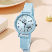 Reloj De Pulsera Para Mujer Con Correa De Silicona Reloj De Cuarzo Estilo Casual Con Marcadores Arábigos Material De Aleación Y Vidrio Regalo Ideal - details 6
