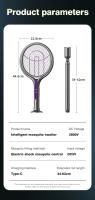 Lampara Repelente De Mosquitos Multifuncional 2-en-1 Recargable Por USB Con Retráctil De Ángulo Y Mosquitero Para Bebés - details 14