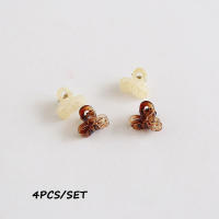 Juego De 4 Clips De Pelo Mini Jelly Coloridos Para Niñas Accesorios De Moda Para El Cabello Clips Laterales Decorativos De Gelatina Transparente - details 4