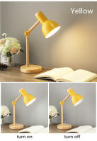 Lámpara De Mesa Creativa Nórdica Con Cabeza Giratoria LED Protección De Ojos Para Lectura Y Dormitorio Estilo Moderno Material Madera Y Hierro - details 5