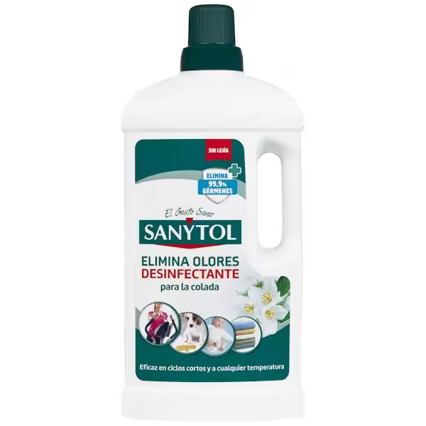 SANYTOL Desinfectante Textil sin lejía  1.200 ml Elimina los malos olores - 1