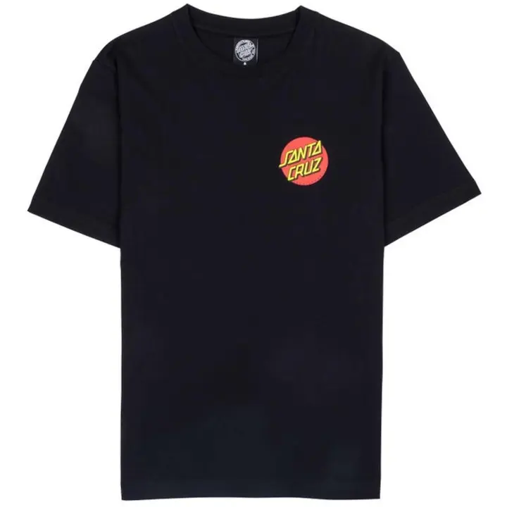 Camiseta de Manga Corta Santa Cruz Classic Dot Chest para hombre en color negro - 1
