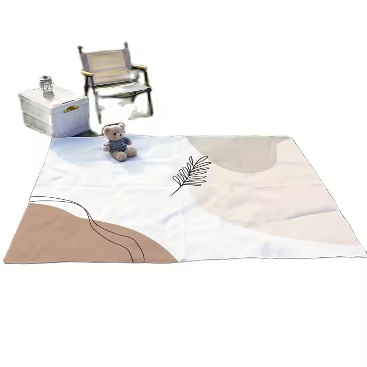 Manta de Picnic BOPORO Minimalista Impermeable Ligera y Plegable Ideal para Senderismo y Camping Familiar Tamaño 59.05X78.74 Pulgadas - 1