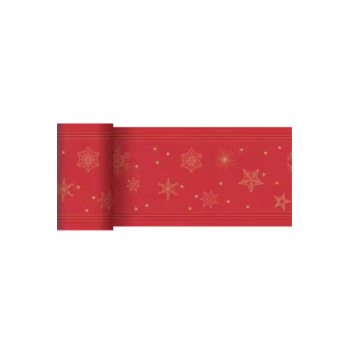 Camino de mesa Desechable (0,15 x 20 m - Star Shine Rojo) - 1
