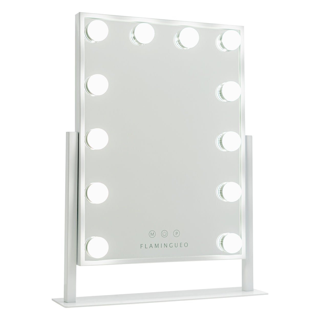 Flamingueo Espejo Maquillaje con Luz - Espejo Tocador 12 LED Tocador de Maquillaje con Luz 3 Modos Vanity Mirror Espejo Led Maquillaje Regulable