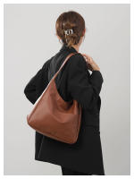 Bolso de mano de cuero para mujer, bolsa de hombro grande y suave, estilo informal, a la moda, 1 piezas - details 3