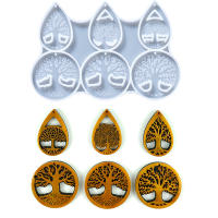 Molde De Silicona Para Collar De La Vida Epoxy Resina DIY Para Llavero Y Colgante Decoración Artesanal Joyería Hecha a Mano - details 3