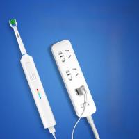 Cepillo De Dientes Eléctrico Giratorio Con 3 Modos Recarga Rápida USB Tiempo De Cuento Estuche De Viaje Y 2 Cabezas De Cepillo - details 2