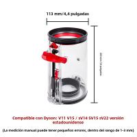 Gran Cenicero Para Aspiradora Dyson V11 V15 / SV14 SV15 SV22 Versión Estadounidense Parte De Repuesto Para Caja De Polvo Accesorios - details 19