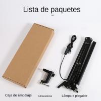 Lámpara De Escritorio LED Plegable Con Brazo Largo Y Ajuste De 3 Colores Luz De Mesa Para Dormitorio Sala De Estar Lectura Computadora - details 21