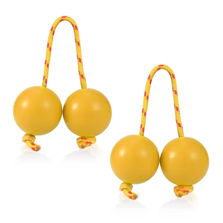 2pcs Balones Rítmicos Kashaka Portátiles Instrumento De Percusión Manual Para Niños Y Adultos Principiantes - 1