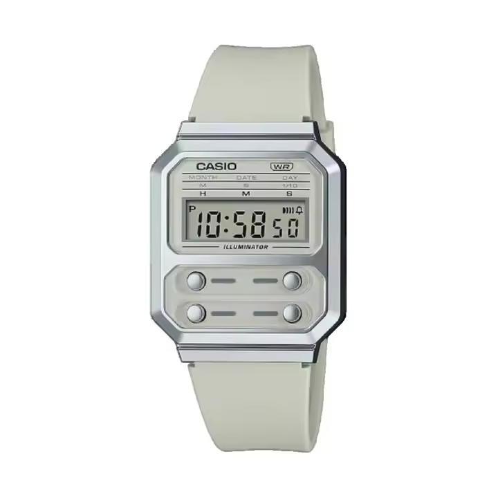 Casio A100WEF Cronómetro Vintage Beige - 1